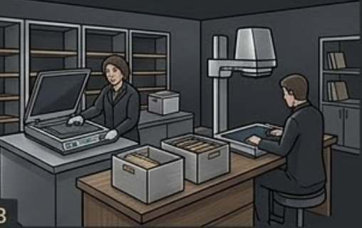 Secure archive illustration